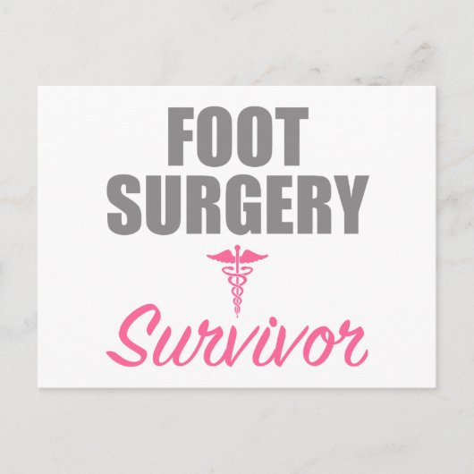 Foot Surgery Briefkaart (Voorkant)