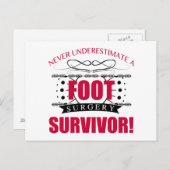 Foot Surgery Briefkaart (Voorkant / Achterkant)