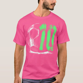 Football 10 jaar oude Jongen Birthday Party T-shirt