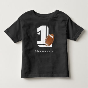Football 1e Birthday-naam en ouderdom kinder meisj Kinder Shirts