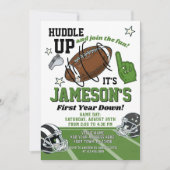 Football 1e uitnodiging (Voorkant)