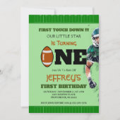 Football 1e uitnodiging (Voorkant)