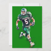 Football 1e uitnodiging (Achterkant)