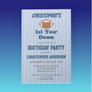 Football 1e verjaardag kaart