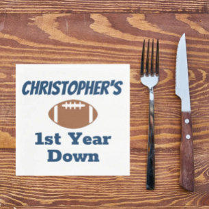 Football 1e verjaardag servet