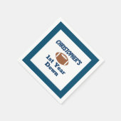 Football 1e verjaardag servet (Hoek)