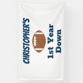 Football 1e verjaardag spandoek (Verticaal)