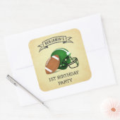 Football 1er Anniversaire Fête Favoriser Sticker (Enveloppe)