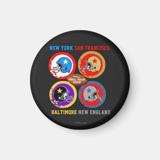 Football 2012 Final Four Magnet 1 (Devant)