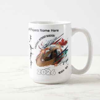 Football 2026 Coffee Mug– Mexico USA Canada Design Koffiemok