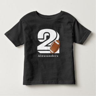 Football 2 jaar oud, 2e verjaardag Cute Sports Fan Kinder Shirts