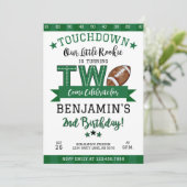 Football 2e anniversaire Invitation blanche (Debout devant)