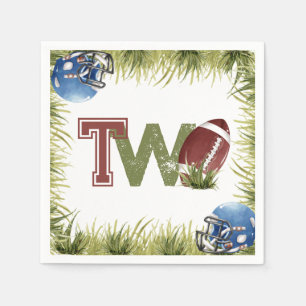 Football 2e jaar down Football verjaardagsfeestje Servet