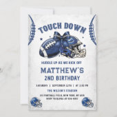 Football 2e verjaardagsuitnodiging kaart (Voorkant)