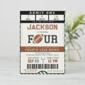 Football 4e anniversaire Invitation (Debout devant)