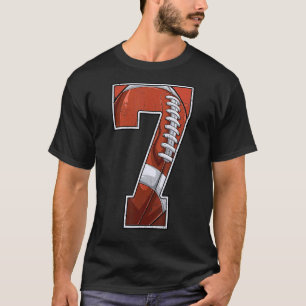 Football 7e verjaardag Jongen 7 Zeven jaar oud T-shirt