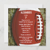 Football 7e verjaardag van de groene start van de kaart (Achterkant)