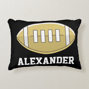 Football Aangepaste monogram Accent Kussen