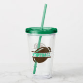 Football Acryl Drinkbeker (Achterkant)