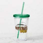 Football Acryl Drinkbeker (Achterkant)