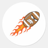 Football Américain Sur Stickers Fire (Devant)