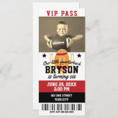 Football Anniversaire Billets Invitation (Devant / Derrière)