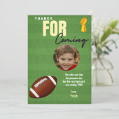 Football Anniversaire Carte de remerciements (Debout devant)