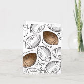 Football Anniversaire Carte de remerciements (Dos)