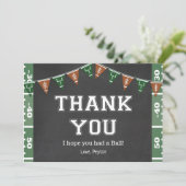 Football Anniversaire Carte de remerciements (Debout devant)