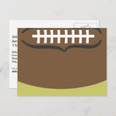 Football Anniversaire Carte postale Invitation (Devant / Derrière)