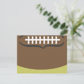 Football Anniversaire Carte postale Invitation (Debout devant)