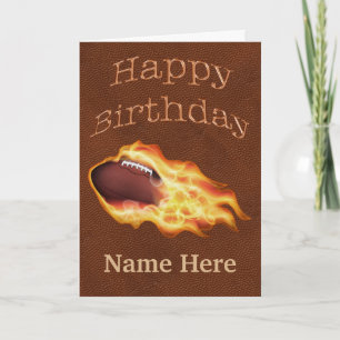 Football Anniversaire Cartes Votre NOM et MESSAGE