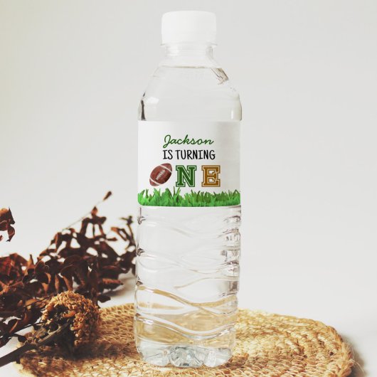 Football Anniversaire Fête Étiquette de bouteille 