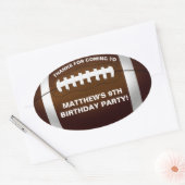 Football Anniversaire Fête Favoriser Sticker (Enveloppe)