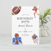 Football Anniversaire Fête Invitation (Debout devant)