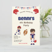 Football Anniversaire Fête Invitation (Debout devant)