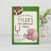 Football Anniversaire Fête Invitation Verticale (Debout devant)