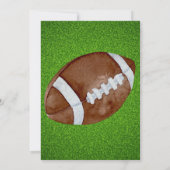 Football Anniversaire Fête Invitation Verticale (Dos)