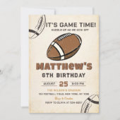 Football Anniversaire Invitation (Devant)