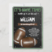 Football Anniversaire Invitation (Devant)