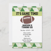 Football Anniversaire Invitation (Devant)