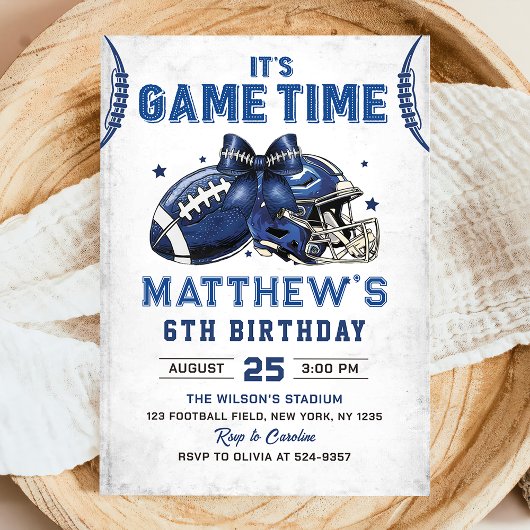 Football Anniversaire Invitation