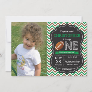 Football Anniversaire Invitation 1er anniversaire 