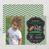 Football Anniversaire Invitation 1er anniversaire (Devant / Derrière)