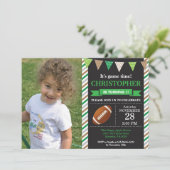 Football Anniversaire Invitation 1er anniversaire (Debout devant)