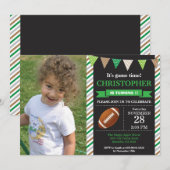 Football Anniversaire Invitation 1er anniversaire (Devant / Derrière)