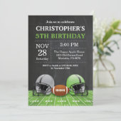 Football Anniversaire Invitation Anniversaire Fête (Debout devant)