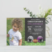 Football Anniversaire Invitation Anniversaire Fête (Debout devant)