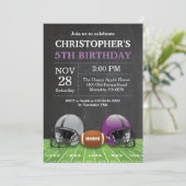 Football Anniversaire Invitation Anniversaire Fête (Debout devant)