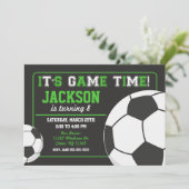 Football Anniversaire Invitation Chalkboard (Debout devant)